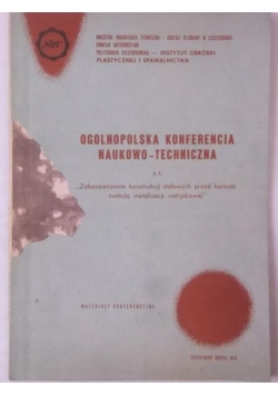 Ogólnopolska konferencja naukowo-techniczna