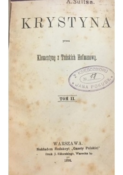 Krystyna tom II, 1898 r.