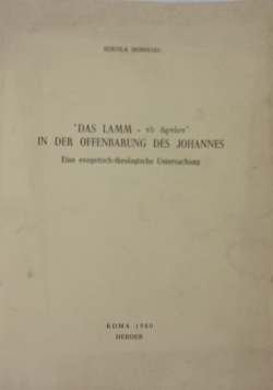 Das Lamm in der offenbarung des Johannes