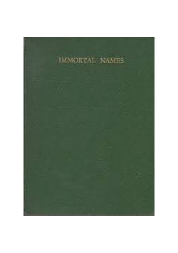 Immortal Names and other poems, 1937r.
