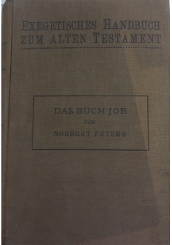 Das Buch Job, 1928 r.