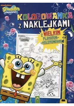 Kolorowanka z naklejkami - SpongeBob