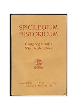 Spicilegium Historicum Congregationis SSmi Redemptoris