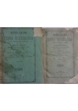 Istituzioni di Storia Ecclesiatica,1889 r.