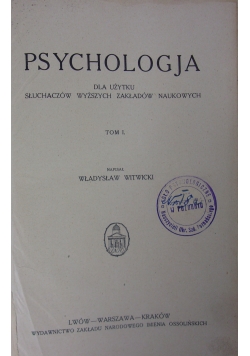 Psychologja, 1925 r.