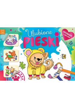 Malowanka z naklejkami. Ulubione pieski