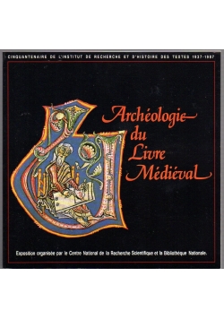 Archeologie du Livre Medieval
