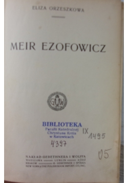 Meir Ezofowicz,1913r.