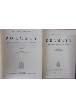 Poematy/ Dramaty, 2 tomy