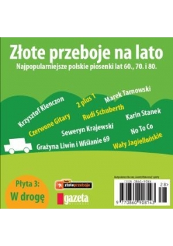 Złote przeboje na lato, płyta