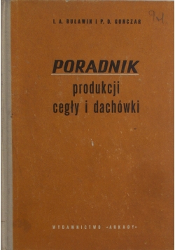 Poradnik produkcji cegły i dachówki