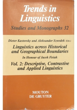 Trends in Linguistics. Vol.2: Descriptive, Contrastive and Applied Linguistics