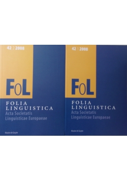 Folia Linguistica Volume 42 nr 1 i 2