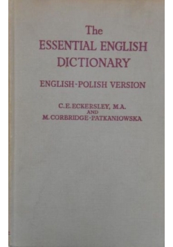 The Essential English Dictionary