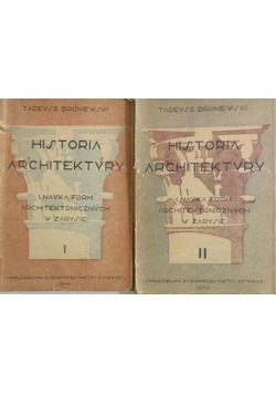 Historia Architektury ,Tom I,II,1948r.