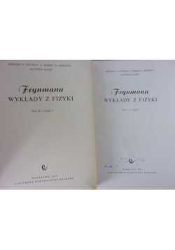 Feynmana wykłady z fizyki Tom II cz. II , Tom I cz. II