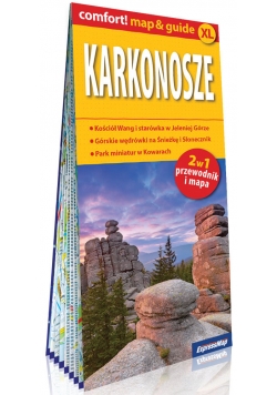 Karkonosze laminowany map&guide XL 2w1: przewodnik i mapa