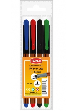 Cienkopis Prymus 4 kolory TOMA