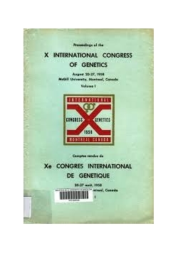 X International Congress of Genetic vol II