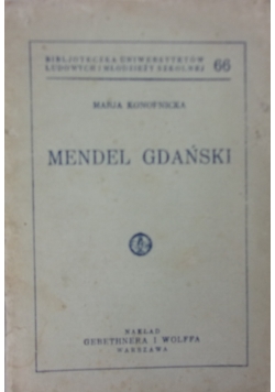 Mendel Gdański, 1930r.