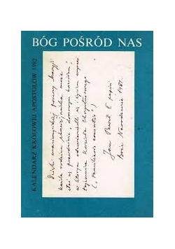 Bóg pośród nas. Kalendarz Królowej Apostołów 1982
