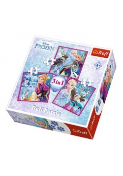 Puzzle 3w1 Zimowa magia TREFL