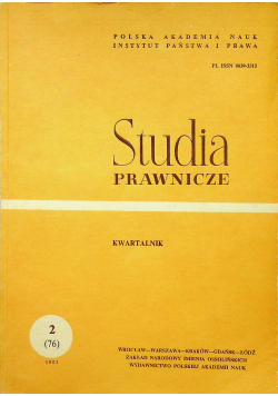 Studia prawnicze Kwartalnik 2 76
