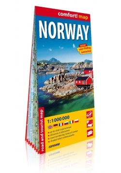 Norwegia (Norway) laminowana mapa samochodowo-turystyczna 1:1 000 000