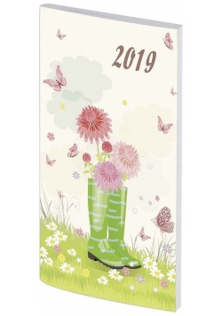 Kalendarz 2019 A6 tygodniowy PCV mix