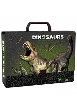 Teczka z rączką gruba Dinozaur DERFORM