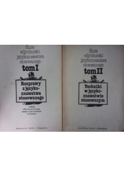 Rozprawy z językoznawstwa stosowanego,  Tom I i II
