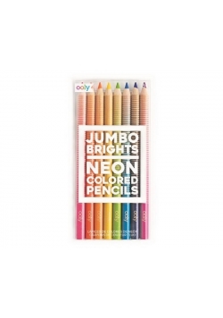 Kredki neonowe ołówkowe grube 8 kredek
