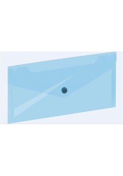 Koperta na zatrzask 225x124mm niebieska GRAND