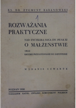Rozważania Praktyczne ,1936r.
