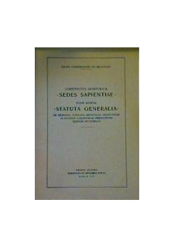 Constitutio apostolica Sedes Sapientiae