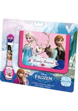 Zestaw zegarek i portfel Frozen