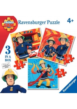 Puzzle Strażak Sam 3 w 1