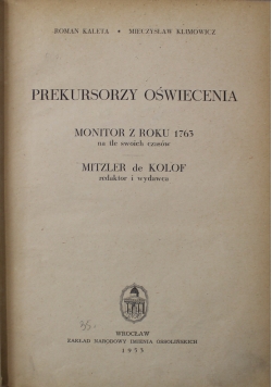 Prekursorzy oświecenia