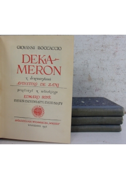 Dekameron, 4 książki, 1948 r.