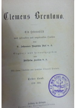 Clemens Brentano, 1877 r.