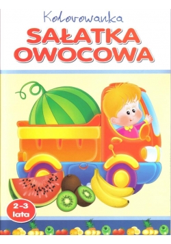 Kolorowanka. Sałatka owocowa