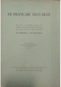 La francais travaille, 1945 r.