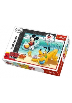 Puzzle 30 Miki i Pluto na plaży TREFL