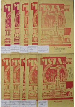 Msza Święta 11 numerów 1937r.