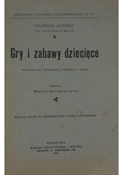 Gry i zabawy dziecięce, 1905 r.