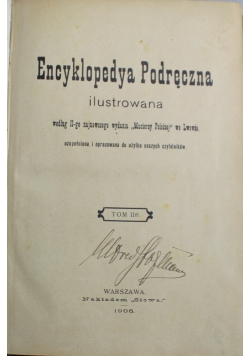 Encyklopedya Podręczna ilustrowana  tom II 1906 r