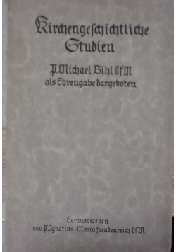 Kirchengeschichtliche Studien, 1941r