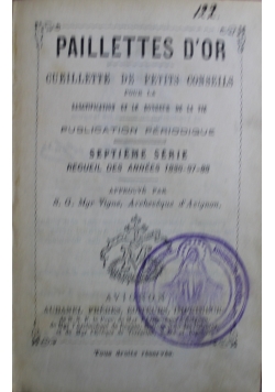 Paillettes D Or Tom od VII do IX