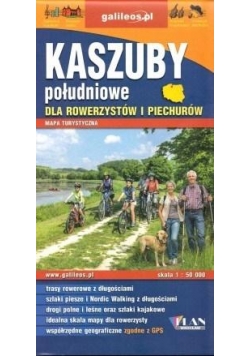 Mapa dla rowerzystów i piechurów - Kaszuby poł.