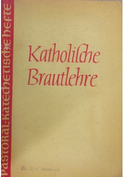 Katolische Brautlehre